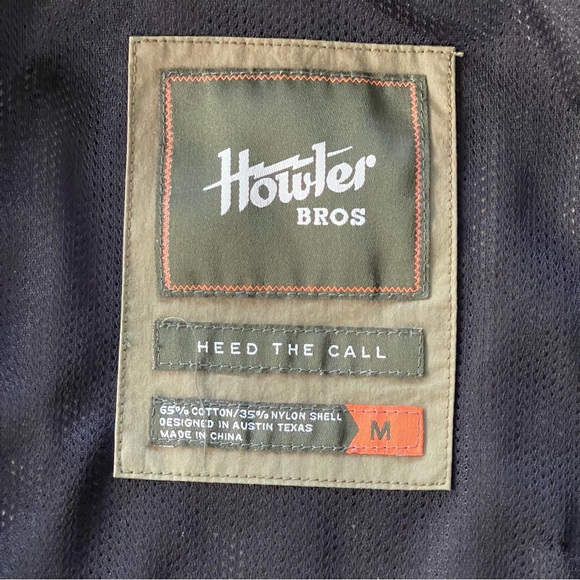 Howler Brothers Manakin Stable Coat Medium Snap Front Chore Jacket Outdoor Olive - Picture 7 of 10